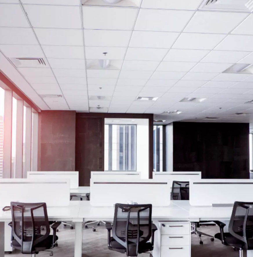 Cielorraso modular Plac-Tech® en espacio interior 1